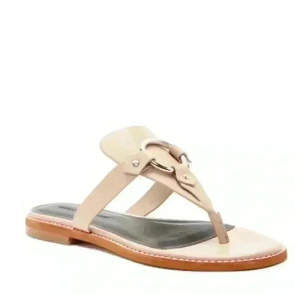 NWT REBECCA MINKOFF Nude Sheena Thong Sandal - Picture 2 of 3